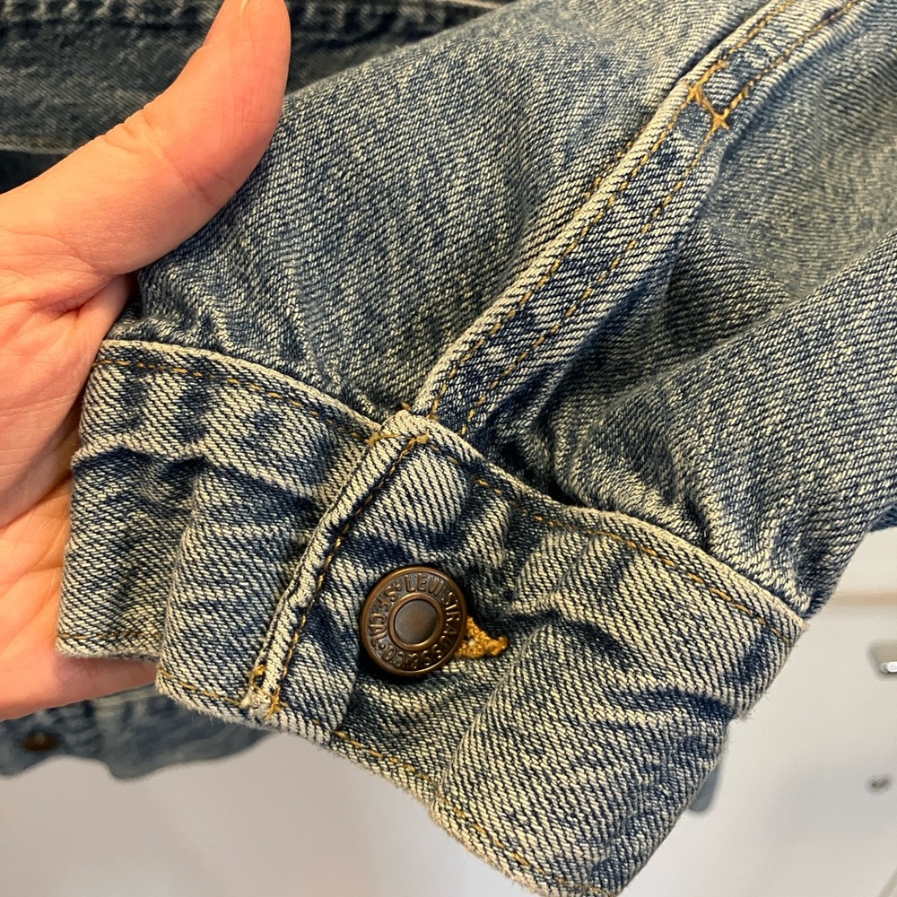 Levi's Dark Blue Denim Jacket  Xsmall - Picture 8 of 12